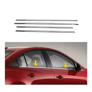 Наружные Окантовки Стекол Нержавеющая Сталь (Sedan, 4 шт) фото 2