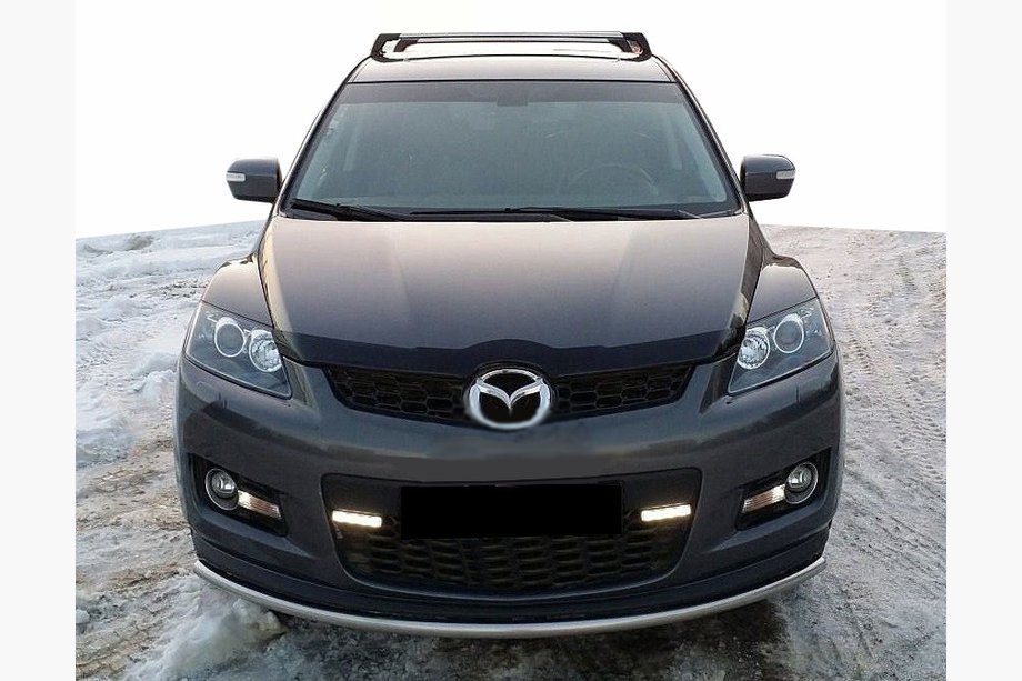 Mazda CX-7 2006-2012 гг. Дефлектор капота (SIM) Image