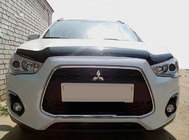 Mitsubishi ASX 2010-2023 гг. Дефлектор капота длинный 2010+ (SIM) фото 1