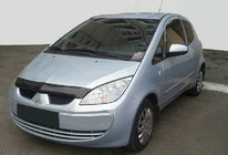 Mitsubishi Colt 2004-2012 гг. Дефлектор капота 2004-2008 (SIM) фото 1