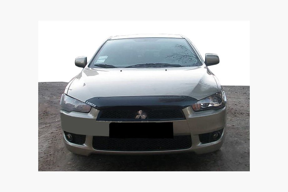 Mitsubishi Lancer X 2008- гг. Короткий дефлектор капота 2007-2011 (SIM) Image