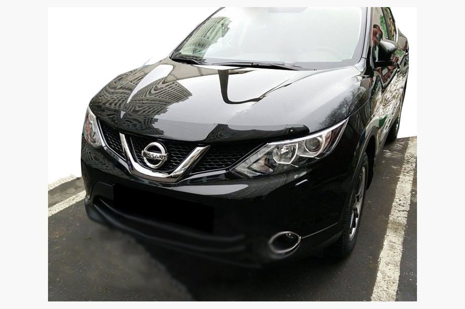 Nissan Qashqai 2014-2021 гг. Дефлектор капота SIM (2014-2017) Image
