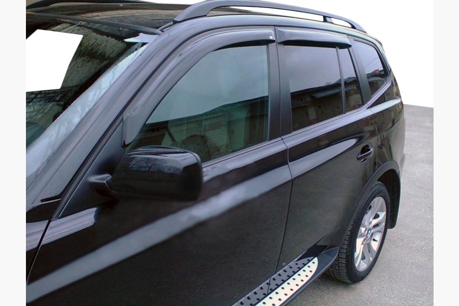 BMW X3 E83 2003-2010 гг. Ветровики на окна (4 шт, SIM) Image