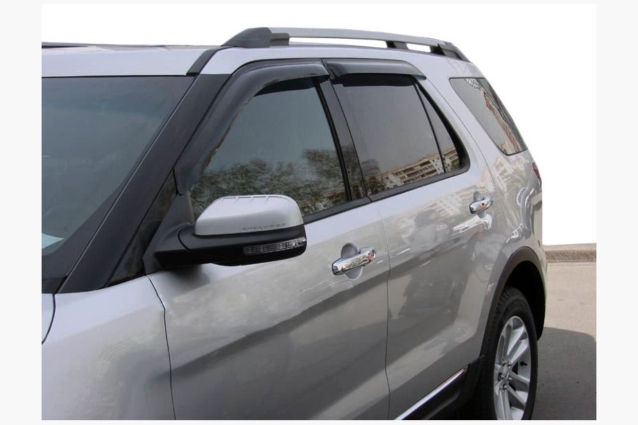 Ford Explorer 2011-2019 гг. Ветровики на окна (4 шт, SIM) Image