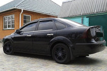 Ford Focus II 2005-2008 гг. Ветровики окон SD/HB (4 шт, SIM) фото 1