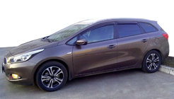 Kia Ceed 2012-2018 гг. Ветровики WG (4 шт, SIM) фото 1