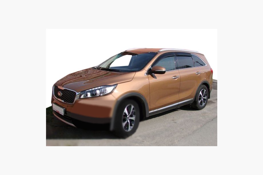 Kia Sorento III UM 2014-2020 гг. Ветровики на окна (4 шт, SIM) Image
