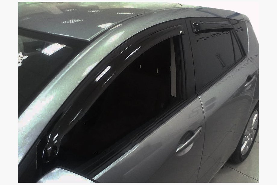 Mazda 3 2009-2013 гг. Ветровики HB (4 шт, SIM) Image