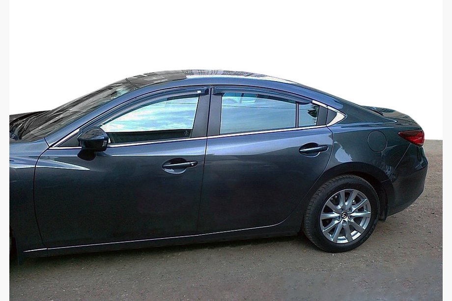 Mazda 6 2012-2024 гг. Ветровики SD (4 шт, SIM) Image