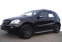 Mercedes ML W164 2005-2011 гг. Ветровики на окна (4шт, SIM) фото 1