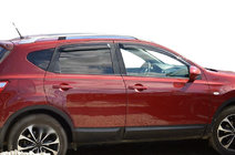 Nissan Qashqai 2010-2014 гг. Ветровики на окна (4 шт, SIM) фото 1