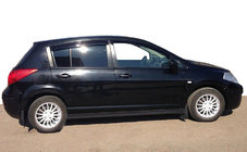 Nissan Tiida 2004-2011 гг. Ветровики HB (4 шт, ANV) фото 1