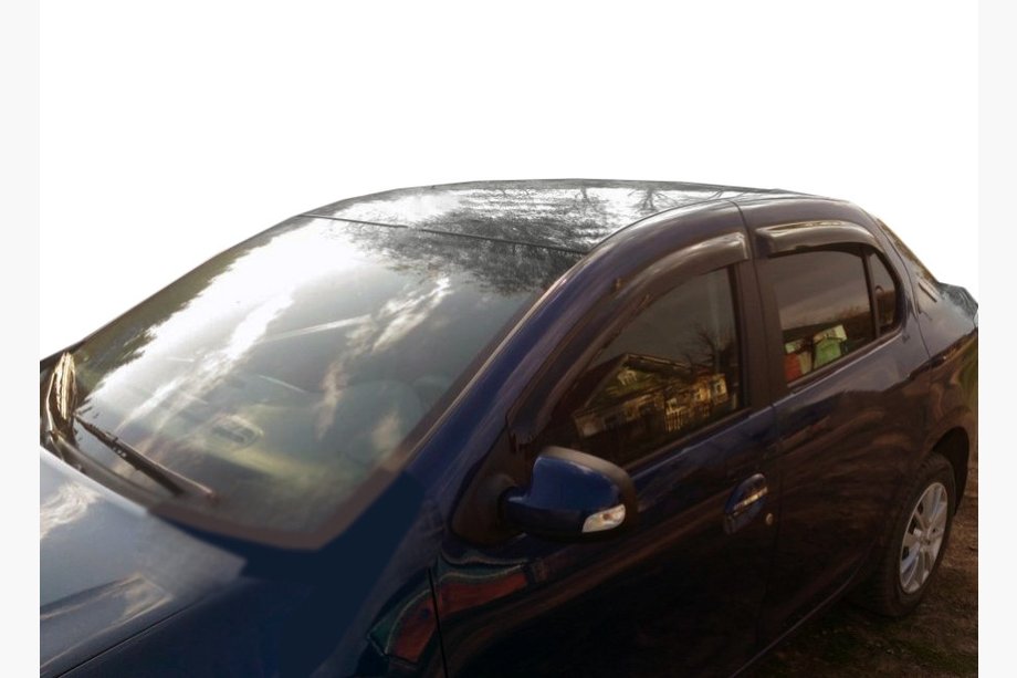 Renault Logan II 2013-2022 гг. Ветровики SD (4 шт, SIM) Image