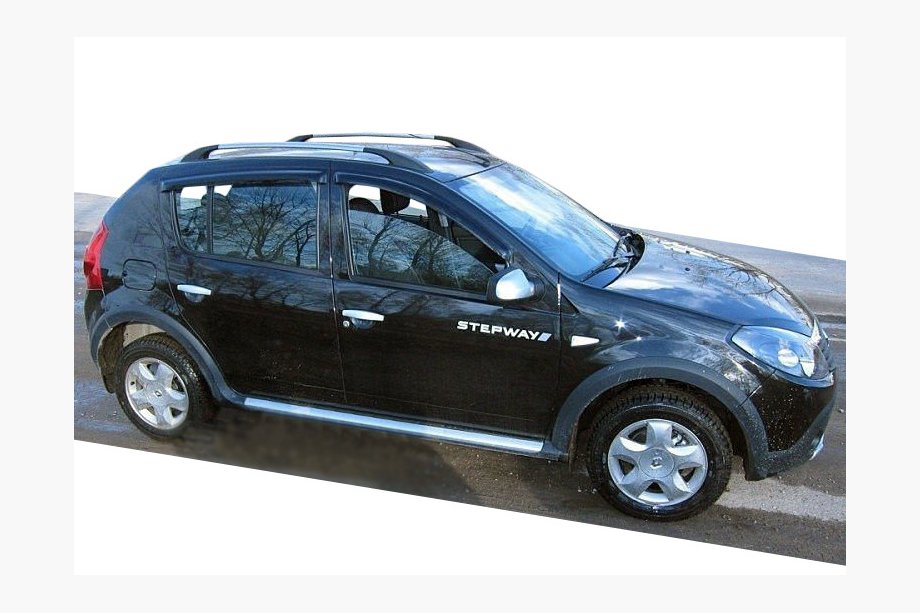 Renault Sandero 2007-2013 гг. Ветровики на окна (4 шт, SIM) Image