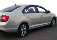 Skoda Rapid 2012-2019 гг. Ветровики SD (4 шт, SIM) фото 1