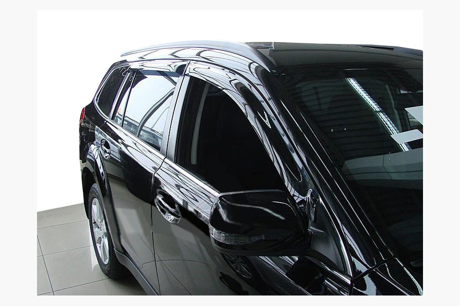 Subaru Outback 2009-2014 гг. Ветровики на окна (4 шт, SIM) Image