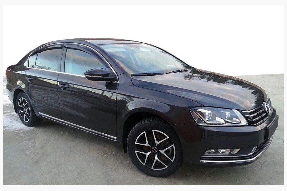 Volkswagen Passat B7 2012-2015 гг. Ветровики SD (4 шт, SIM) Image