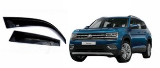Lada Vesta 2015- гг. Ветровики WG (4шт, SIM) фото 1