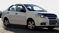 Chevrolet Aveo T250 2005-2011 гг. Дефлектор капота SD (SIM) фото 1