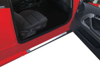 Audi A3 2003-2012 гг. Внутренние накладки на пороги (2 шт., Сталь), Купе 2 штуки (Купе) фото 1