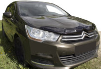 Citroen C-4 2010-2018 гг. Дефлектор капота HB-5d 2011+ (SIM) фото 1