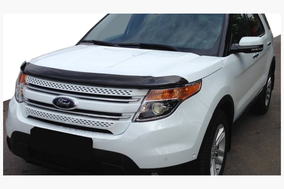 Ford Explorer 2011-2019 гг. Дефлектор капота 2011-2016 (VIP) Image