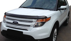 Ford Explorer 2011-2019 гг. Дефлектор капота 2011-2016 (VIP) фото 1