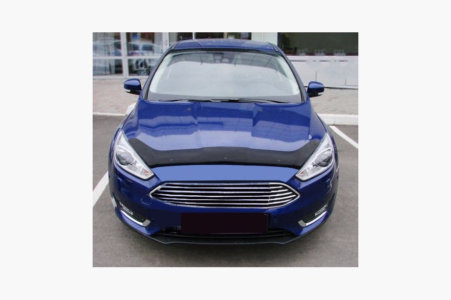 Ford Focus III 2011-2017 гг. Дефлектор капота 2015+ (SIM) Image