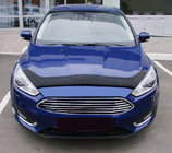 Ford Focus III 2011-2017 гг. Дефлектор капота 2015+ (SIM) фото 1