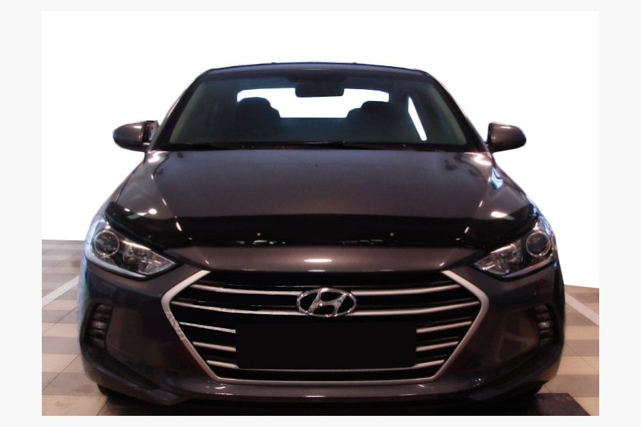 Hyundai Elantra (AD) 2015-2020 гг. Дефлектор капота (SIM) Image