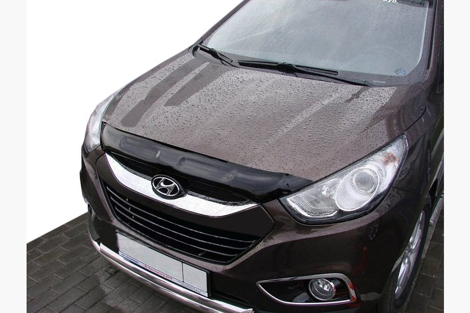 Hyundai IX-35 2010-2015 гг. Дефлектор капота (SIM) Image