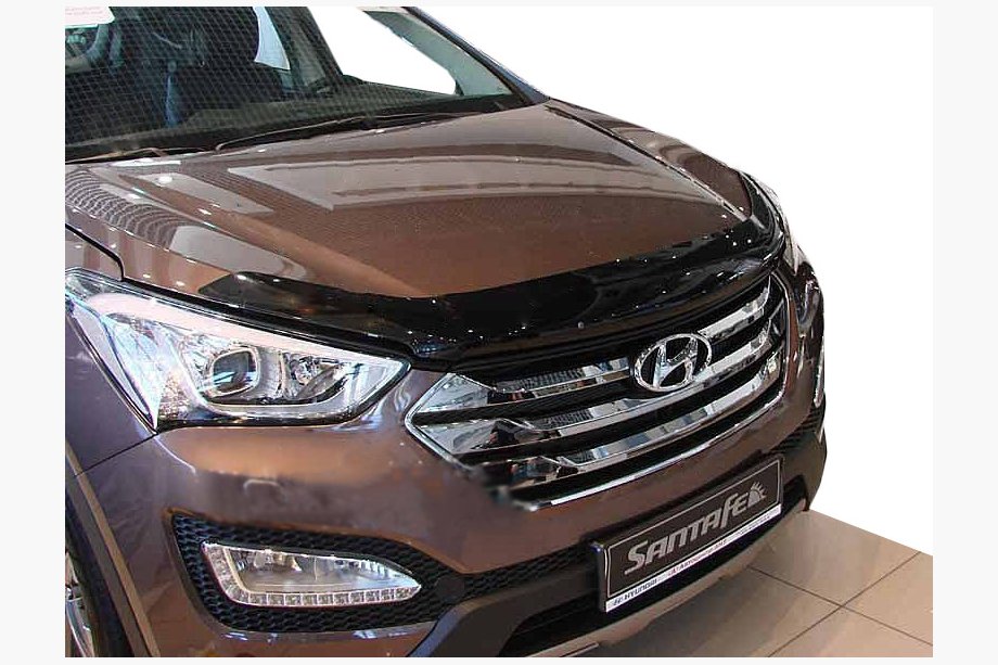 Hyundai Santa Fe 3 2012-2018 гг. Дефлектор капота (SIM) Image