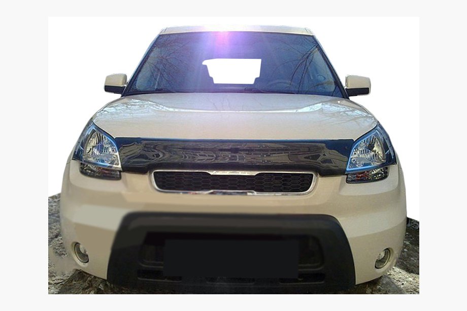 Kia Soul I 2008-2013 гг. Дефлектор капота (SIM) Image