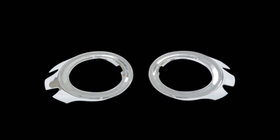 Audi A6 C6 2004-2011 гг. Хромированные накладки на противотуманные фары (2 шт., пластик) фото 1