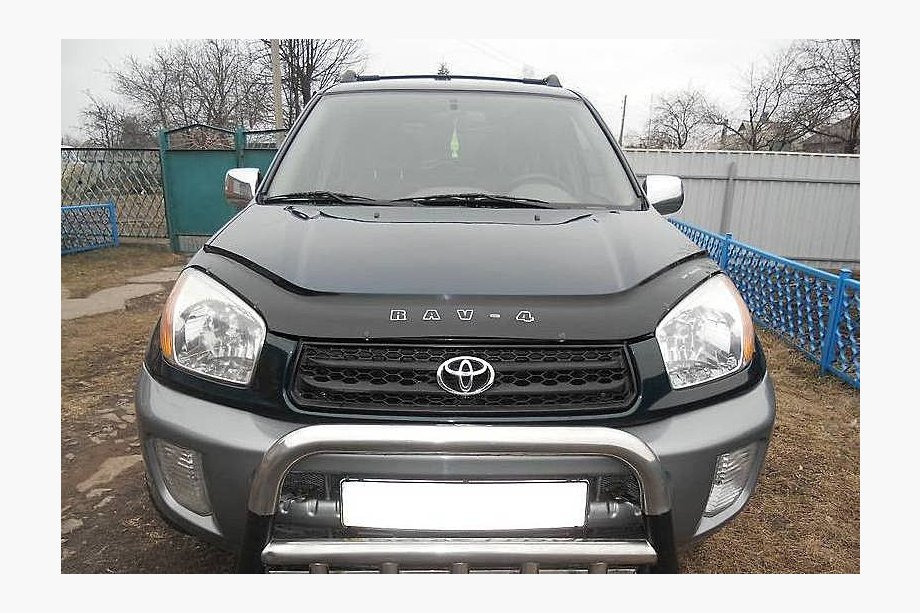 Toyota Rav 4 2001-2005 гг. Дефлектор капота (VIP) Image