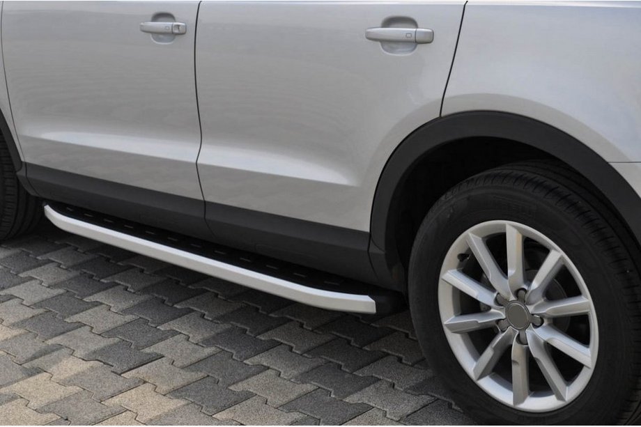 Audi Q3 2011-2019 гг. Боковые Подножки Fullmond (2 шт., Алюминий) Image