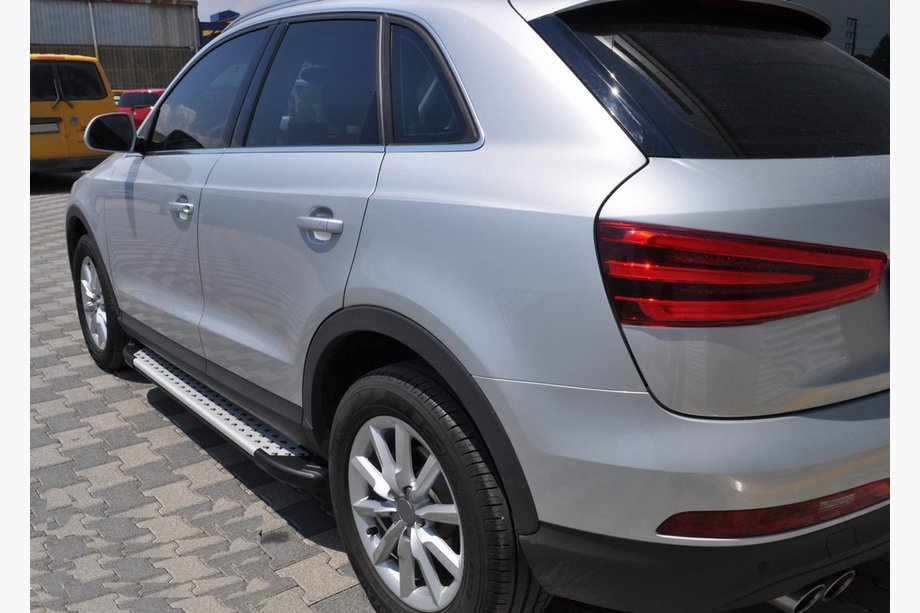 Audi Q3 2011-2019 гг. Боковые пороги Allmond (2 шт., алюминий) Image