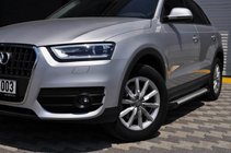 Audi Q5 2008-2017 гг. Боковые пороги Allmond Grey (2 шт., алюминий) фото 1