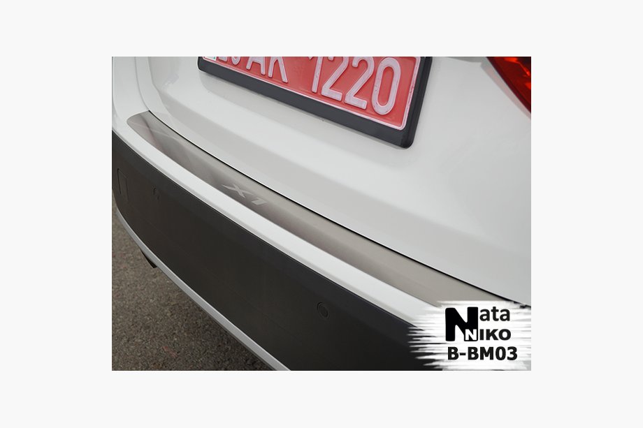 BMW X1 E84 2009-2015 гг. Накладка на задний бампер Natanika (нержавейка) Image