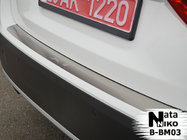 BMW X1 E84 2009-2015 гг. Накладка на задний бампер Natanika (нержавейка) фото 1