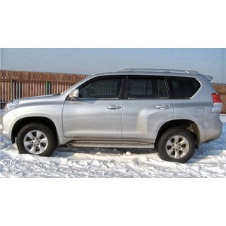 Рейлинги Оригинальный Дизайн (Серые, 2 шт) Toyota Land Cruiser Prado 150 2009-2023 гг. фото 4