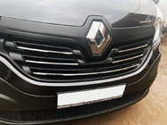 Renault Trafic 2015- гг. Хромированные накладки на решетку 2015-2019 (5 шт, нержавейка) фото 1