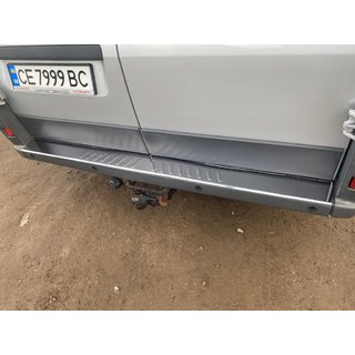 Накладка на задний бампер нержавейка фото 3