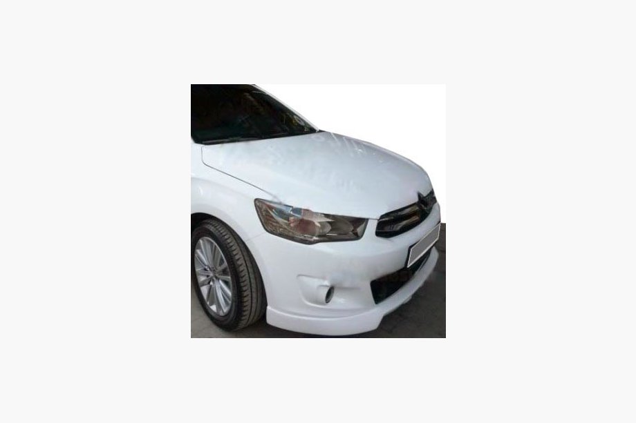 Citroen C-Elysee 2013-2022 гг. Накладка на передний бампер (под покраску) Image