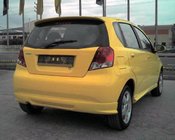 Chevrolet Aveo T200 2002-2008 гг. Накладка на задний бампер (грунтованная под покраску) фото 2