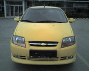 Chevrolet Aveo T200 2002-2008 гг. Накладка на передний бампер (под покраску) фото 1