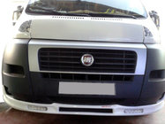 Fiat Ducato 2006-2025 гг. Передняя накладка 2006-2013 (узкая с LED, грунтованная под покраску) фото 1