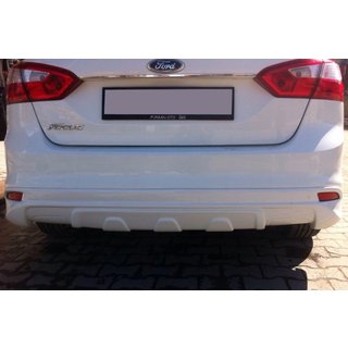Накладка на задний бампер Sedan 2011-2015 (грунтованная под покраску) Ford Focus III 2011-2017 гг. фото 2