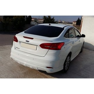Накладка на задний бампер Sedan 2015↗ (грунтованная под покраску) Ford Focus III 2011-2017 гг. фото 1