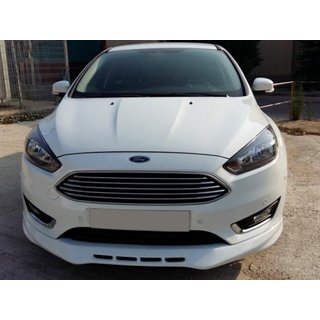 Накладка на передний бампер 2015-2017 (грунт под покраску) Ford Focus III 2011-2017 гг. фото 1
